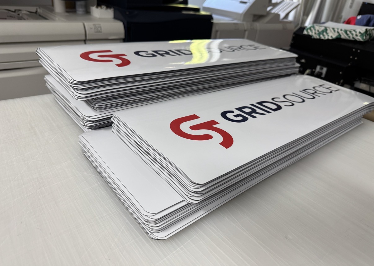 GridSource branded stickers and decals